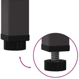 Raised Garden Planter Black 60 x 26 x 45 cm Steel - Extra Image