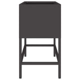 Raised Garden Planter Black 60 x 26 x 45 cm Steel