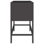 Raised Garden Planter Black 60 x 26 x 45 cm Steel