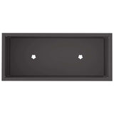 Raised Garden Planter Black 60 x 26 x 45 cm Steel