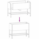 Raised Garden Planter Anthracite 60 x 26 x 45 cm Steel - Extra Image