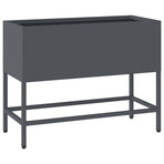 Raised Garden Planter Anthracite 60 x 26 x 45 cm Steel