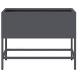 Raised Garden Planter Anthracite 60 x 26 x 45 cm Steel - 45-Degree Angle