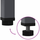 Raised Garden Planter Anthracite 60 x 26 x 45 cm Steel - Extra Image