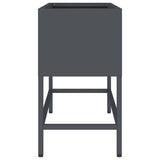 Raised Garden Planter Anthracite 60 x 26 x 45 cm Steel