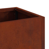 Raised Garden Planter Rusty 60 x 26 x 45 cm Weathering Steel - Extra Image