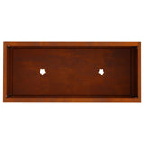 Raised Garden Planter Rusty 60 x 26 x 45 cm Weathering Steel