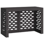 Air Conditioner Cover Black 90 x 40 x 60 cm Steel