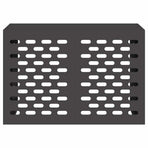 Air Conditioner Cover Black 90 x 40 x 60 cm Steel