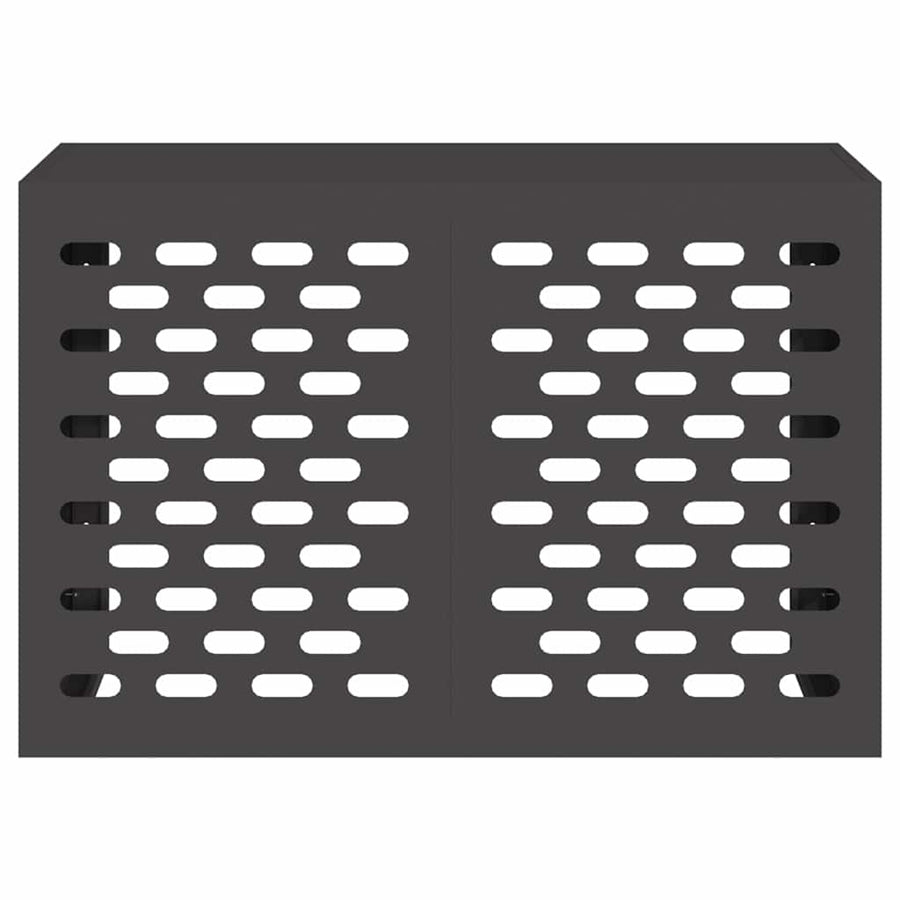 Air Conditioner Cover Black 90 x 40 x 60 cm Steel