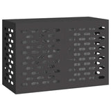 Air Conditioner Cover Black 90 x 40 x 60 cm Steel
