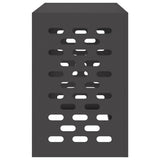 Air Conditioner Cover Black 90 x 40 x 60 cm Steel
