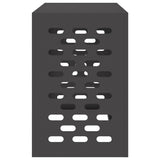 Air Conditioner Cover Black 90 x 40 x 60 cm Steel - Close-Up Angle