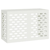 Air Conditioner Cover White 90 x 40 x 60 cm Steel - Front View