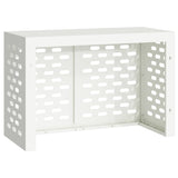 Air Conditioner Cover White 90 x 40 x 60 cm Steel - Close-Up Angle
