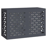 Air Conditioner Cover Anthracite 90 x 40 x 60 cm Steel - Side View