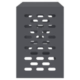 Air Conditioner Cover Anthracite 90 x 40 x 60 cm Steel - Rear View