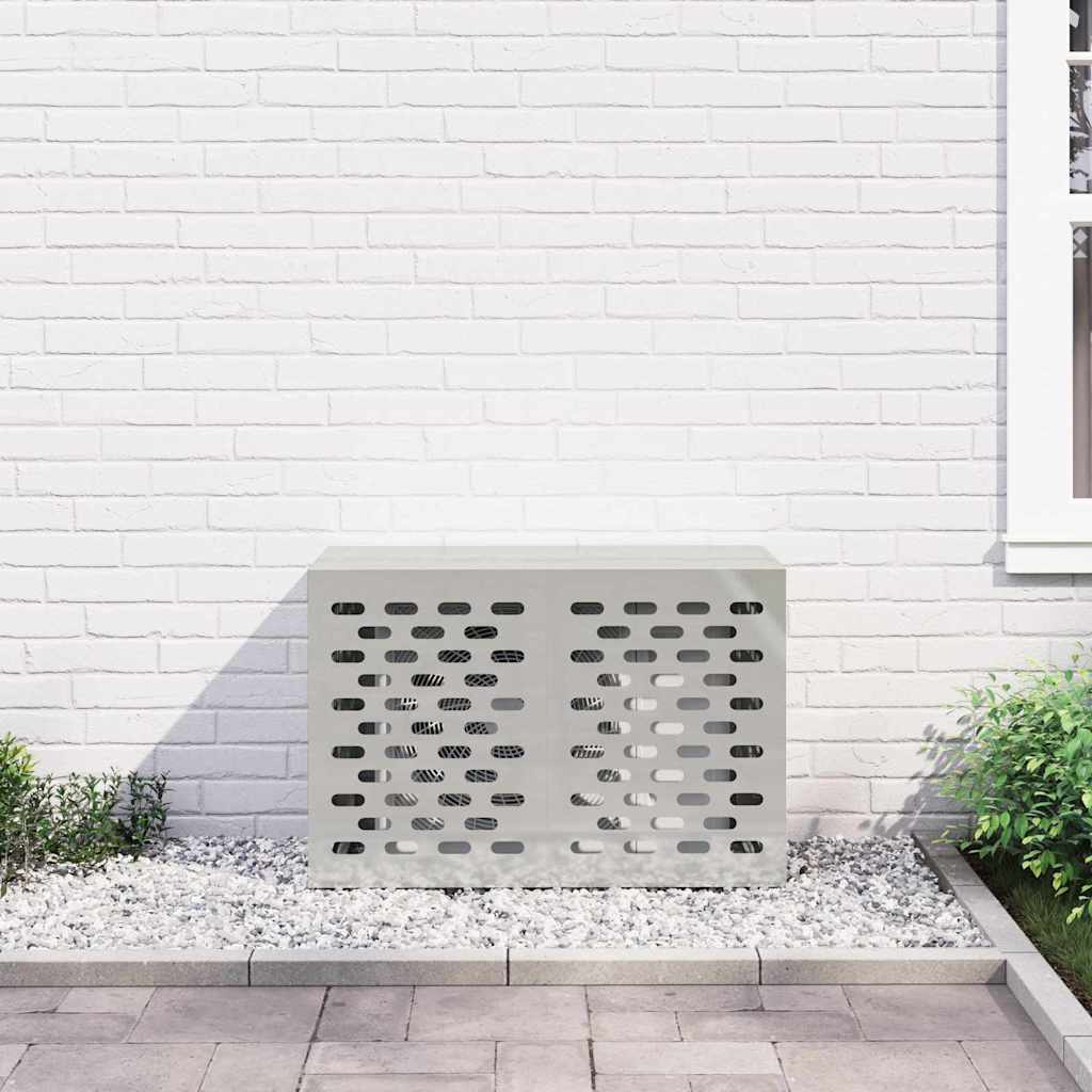 Air Conditioner Cover Silver 90 x 40 x 60 cm Galvanised Steel