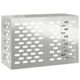 Air Conditioner Cover Silver 90 x 40 x 60 cm Galvanised Steel - Front View