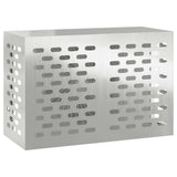 Air Conditioner Cover Silver 90 x 40 x 60 cm Galvanised Steel - Side View