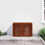 Air Conditioner Cover Rusty 90 x 40 x 60 cm Weathering Steel - Top-Down View