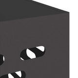 Air Conditioner Cover Black 100 x 50 x 70 cm Steel - Low Angle