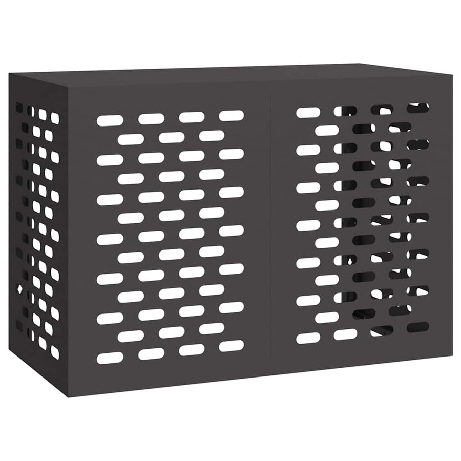 Air Conditioner Cover Black 100 x 50 x 70 cm Galvanised Steel