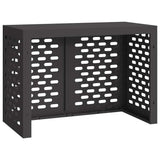 Air Conditioner Cover Black 100 x 50 x 70 cm Steel - 45-Degree Angle