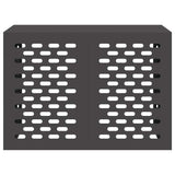 Air Conditioner Cover Black 100 x 50 x 70 cm Steel - Rear View