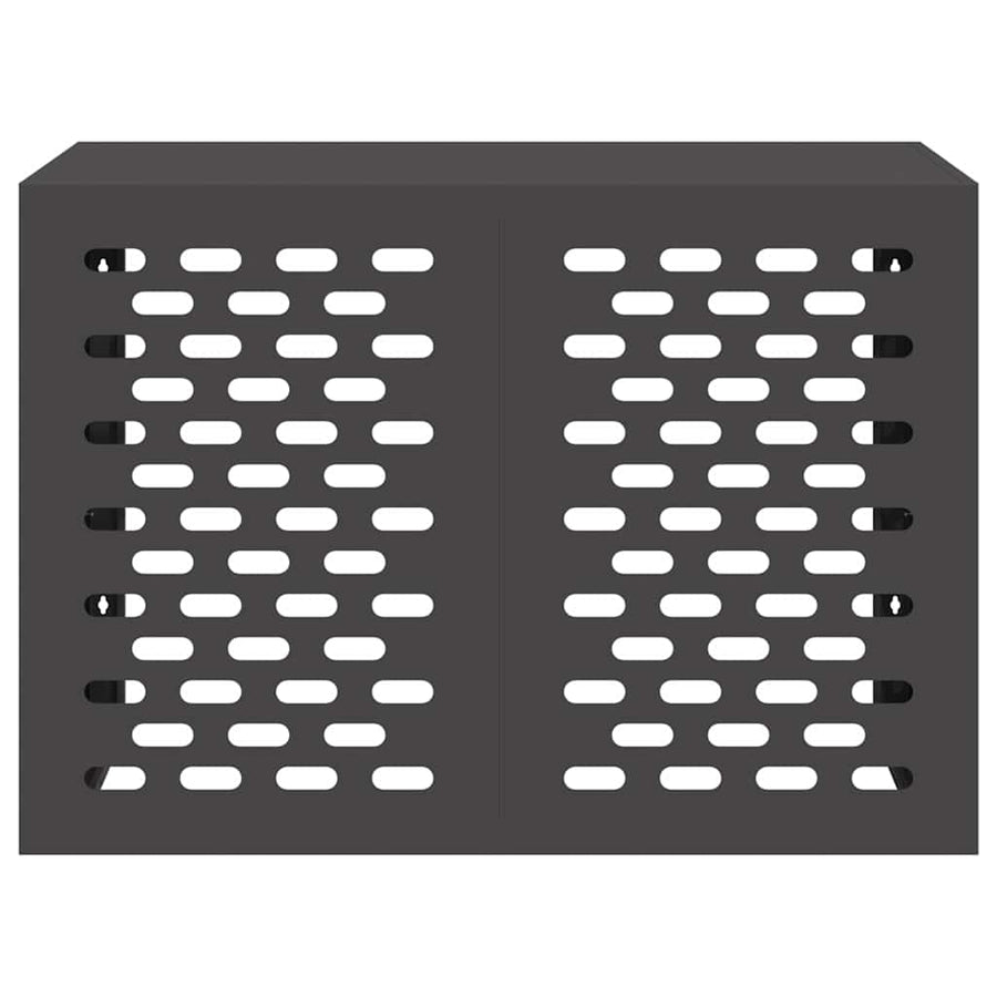 Air Conditioner Cover Black 100 x 50 x 70 cm Galvanised Steel