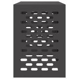 Air Conditioner Cover Black 100 x 50 x 70 cm Steel - Close-Up Angle