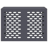 Air Conditioner Cover Anthracite 100 x 50 x 70 cm Steel - Rear View