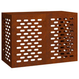 Air Conditioner Cover Rusty 100 x 50 x 70 cm Galvanised Steel - Front View