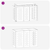 Air Conditioner Cover Black 110 x 50 x 80 cm Steel - Extra Image