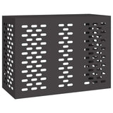 Air Conditioner Cover Black 110 x 50 x 80 cm Steel