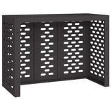 Air Conditioner Cover Black 110 x 50 x 80 cm Steel