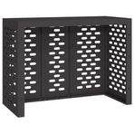 Air Conditioner Cover Black 110 x 50 x 80 cm Steel