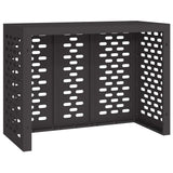 Air Conditioner Cover Black 110 x 50 x 80 cm Steel - 45-Degree Angle