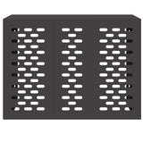 Air Conditioner Cover Black 110 x 50 x 80 cm Steel - Rear View