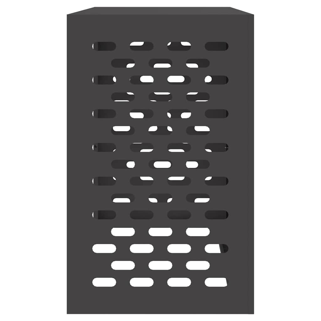 Air Conditioner Cover Black 110 x 50 x 80 cm Steel