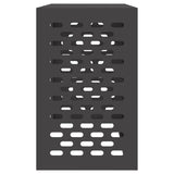 Air Conditioner Cover Black 110 x 50 x 80 cm Steel - Close-Up Angle