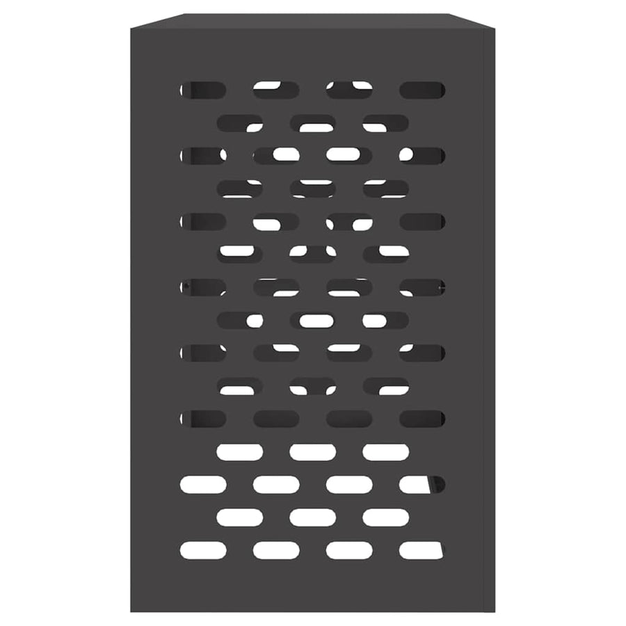 Air Conditioner Cover Black 110 x 50 x 80 cm Steel