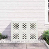 Air Conditioner Cover White 110 x 50 x 80 cm Steel - Top-Down View