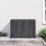 Air Conditioner Cover Anthracite 110 x 50 x 80 cm Steel - Top-Down View