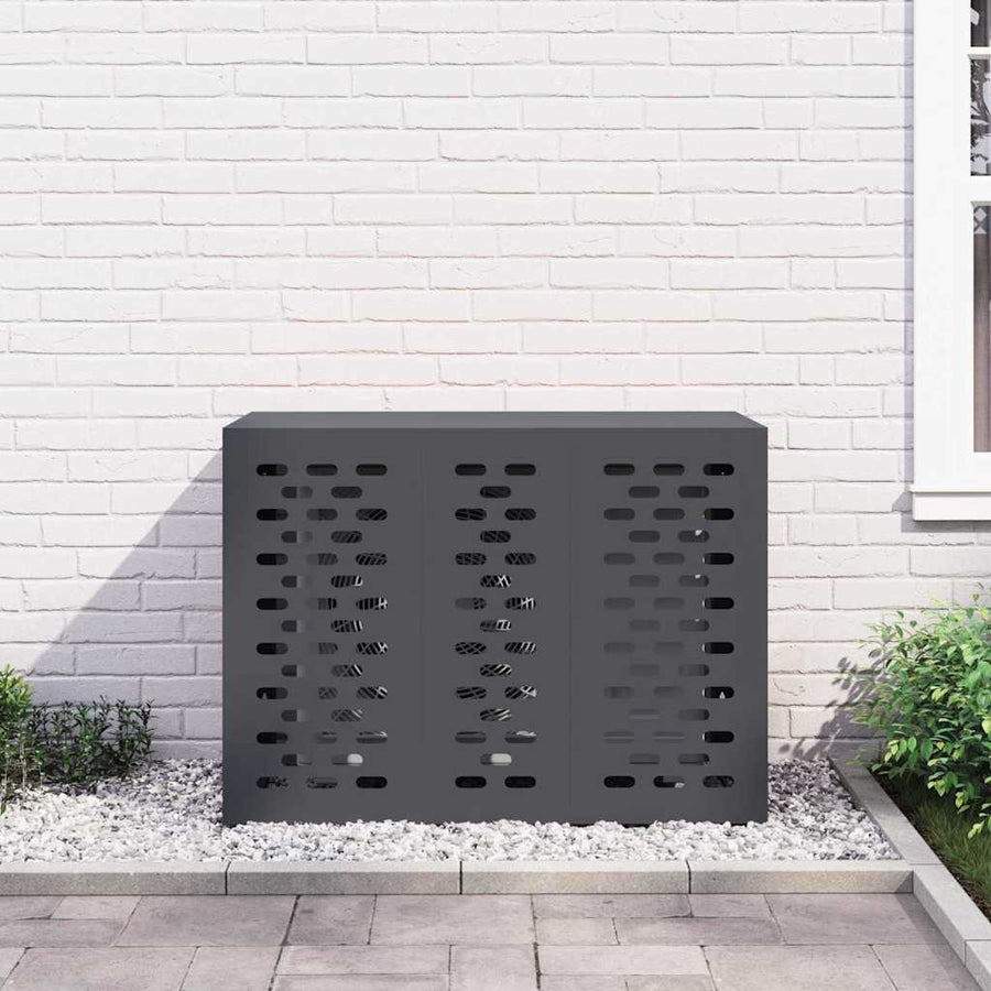 Air Conditioner Cover Anthracite 110 x 50 x 80 cm Steel