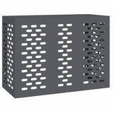 Air Conditioner Cover Anthracite 110 x 50 x 80 cm Steel - Front View