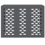 Air Conditioner Cover Anthracite 110 x 50 x 80 cm Steel