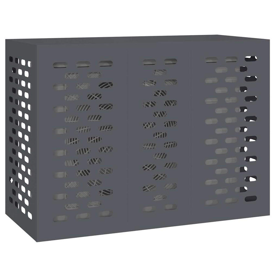 Air Conditioner Cover Anthracite 110 x 50 x 80 cm Steel