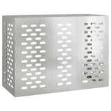 Air Conditioner Cover Silver 110 x 50 x 80 cm Galvanised Steel - Front View