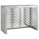 Air Conditioner Cover Silver 110 x 50 x 80 cm Galvanised Steel - Close-Up Angle